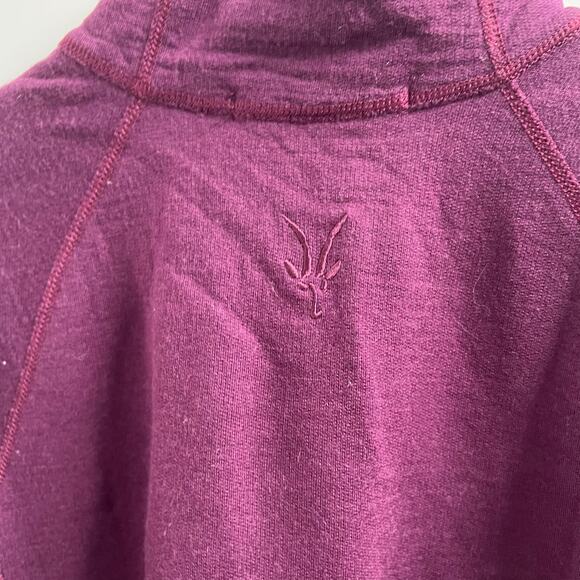 Ibex 100% Merino Wool Women's Snap Button Fleece Purple Size Small-Medium*(Read) - Picture 6 of 11